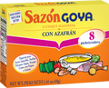Envase de sazón con azafrán para arroces y guisos.