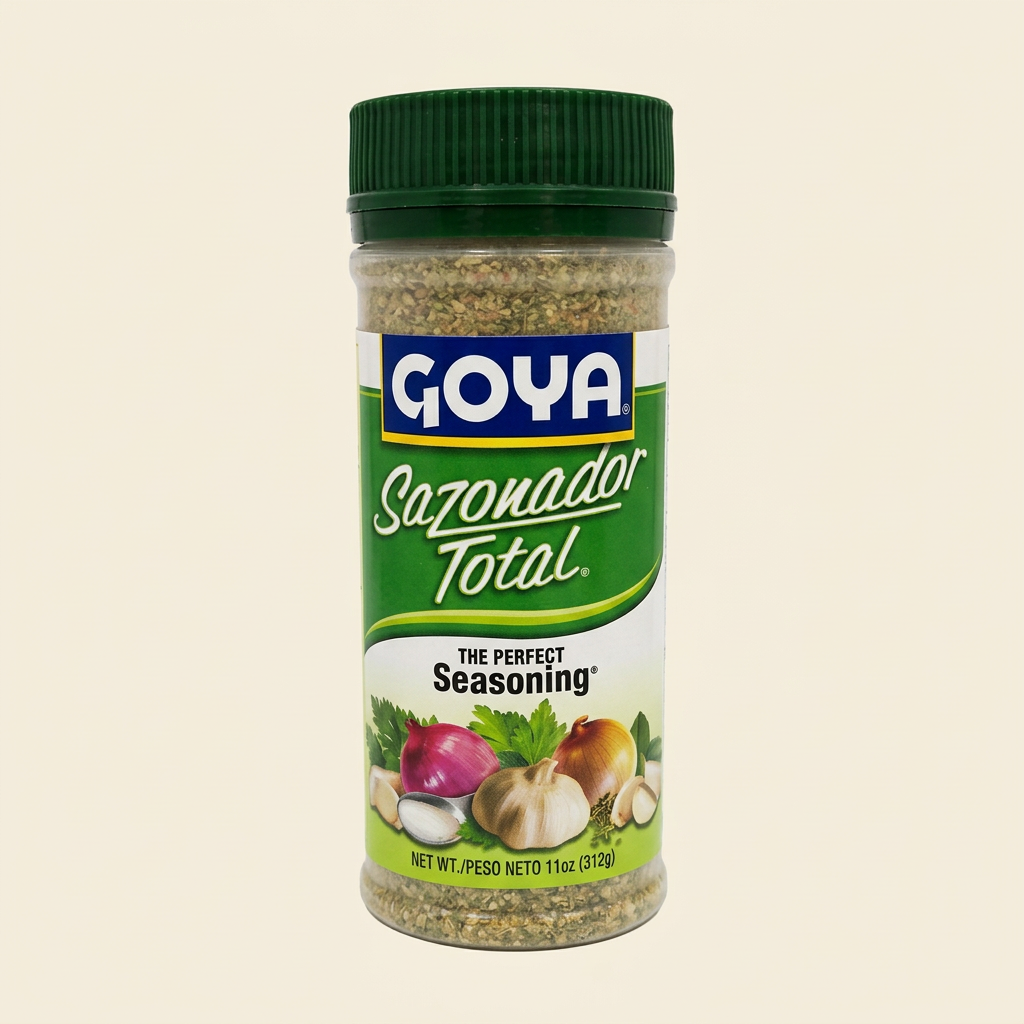 Sazonador Total GOYA con fondo crema