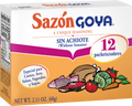 Caja de Sazón GOYA sin Achiote, 12 sobres, 60 g